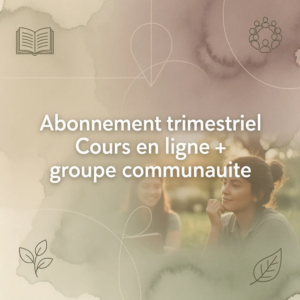 Abonnement trimestriel Cours en ligne + groupe communautaire