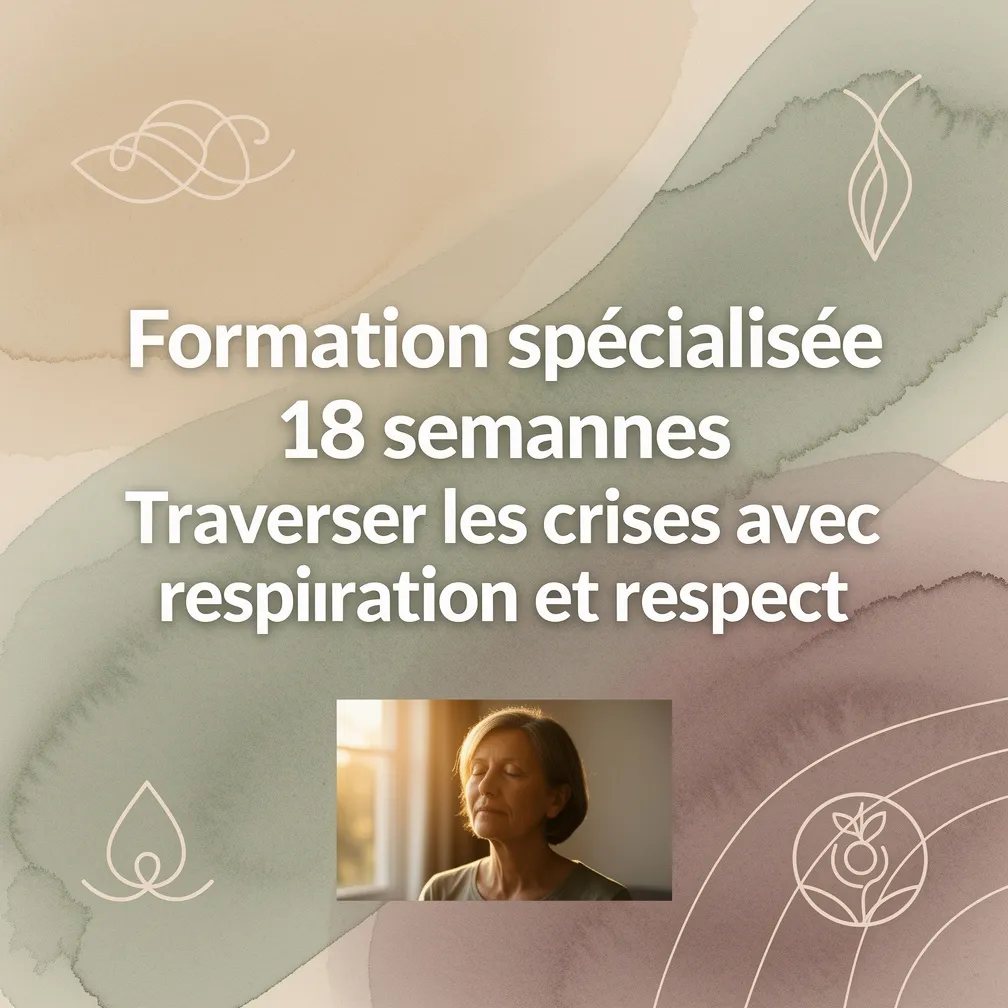 Formation spécialisée 18 semaines Traverser les crises avec respiration et respect